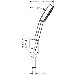 Hansgrohe Pulsify S Satin Beyaz El Duşu - 24307700 görsel 2