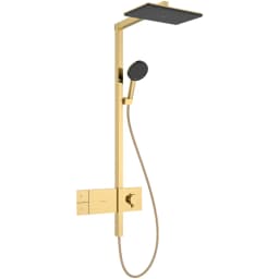 Hansgrohe Raindance Alive Q 210/340 1jet EcoSmart Parlak Altın Duş Kolonu - 24581990 görsel 1