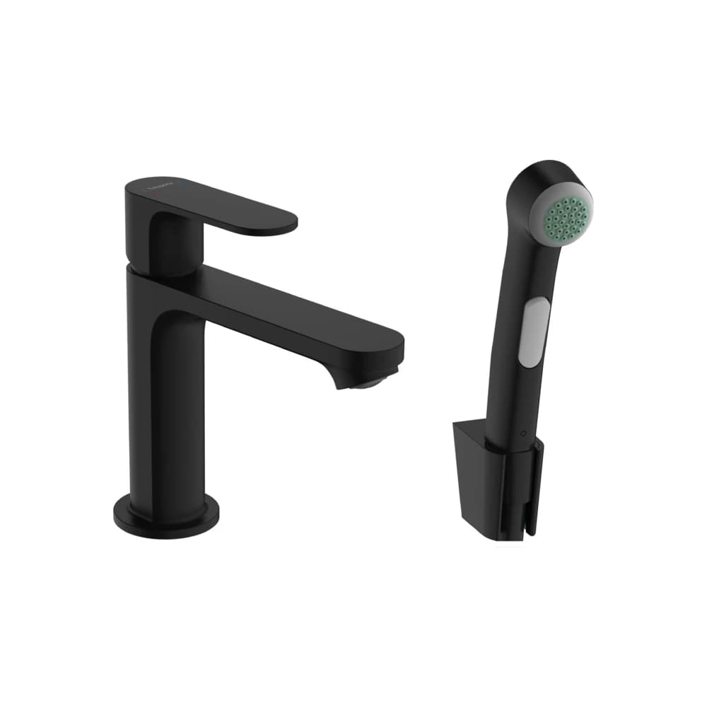Hansgrohe Rebris S Tek Kollu Satin Siyah Lavabo Bataryası 72215670