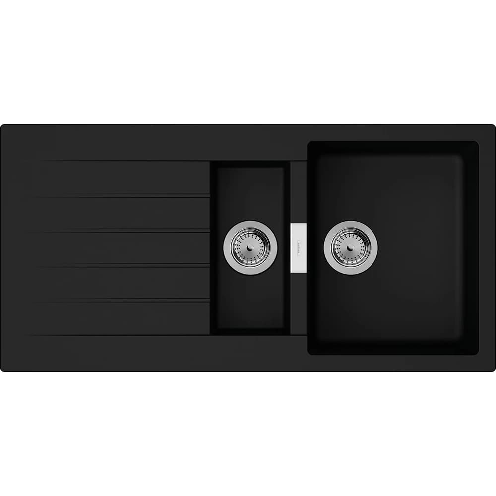 Hansgrohe S52 S520-F530 Grafit Siyahı Ankastre Granit Eviye - 43357170
