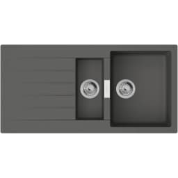 Hansgrohe S52 S520-F530 Taş Gri Ankastre Granit Eviye - 43357290 görsel 1