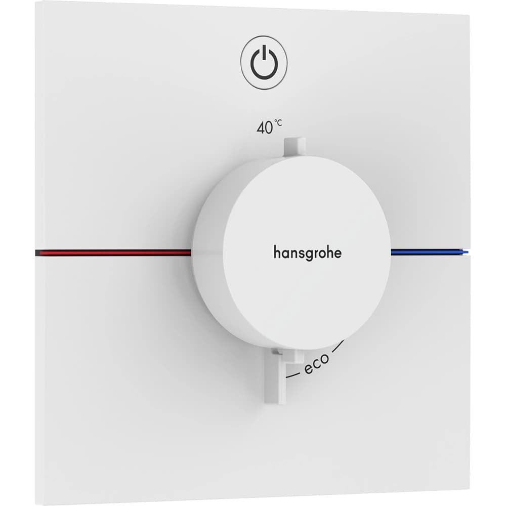 Hansgrohe ShowerSelect Comfort E Satin Beyaz 1 Çıkış İçin Ankastre Termostatik Banyo Bataryası 15571700