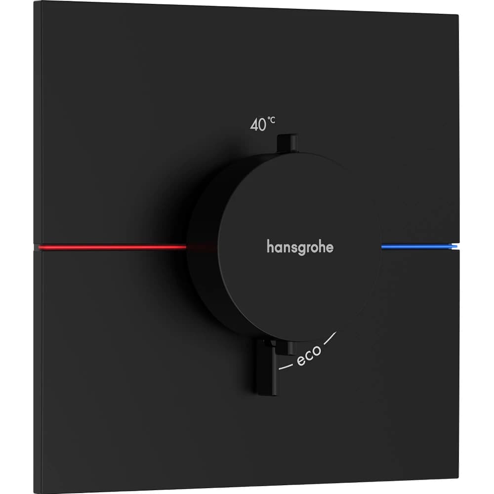 Hansgrohe ShowerSelect Comfort E Satin Siyah Ankastre Termostatik Banyo Bataryası 15574670