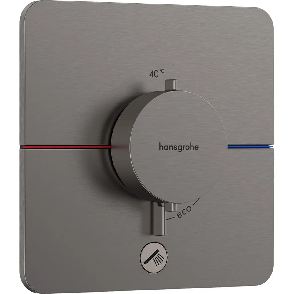 Hansgrohe ShowerSelect Comfort Q Mat Siyah Krom Ankastre Montaj Termostatik Banyo Bataryası 15589340