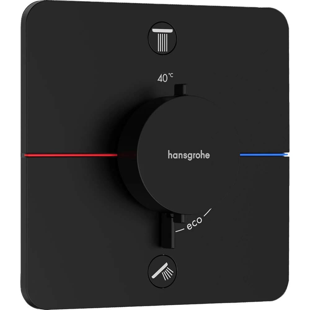 Hansgrohe ShowerSelect Comfort Q Satin Siyah Ankastre Termostatik Banyo Bataryası 15586670