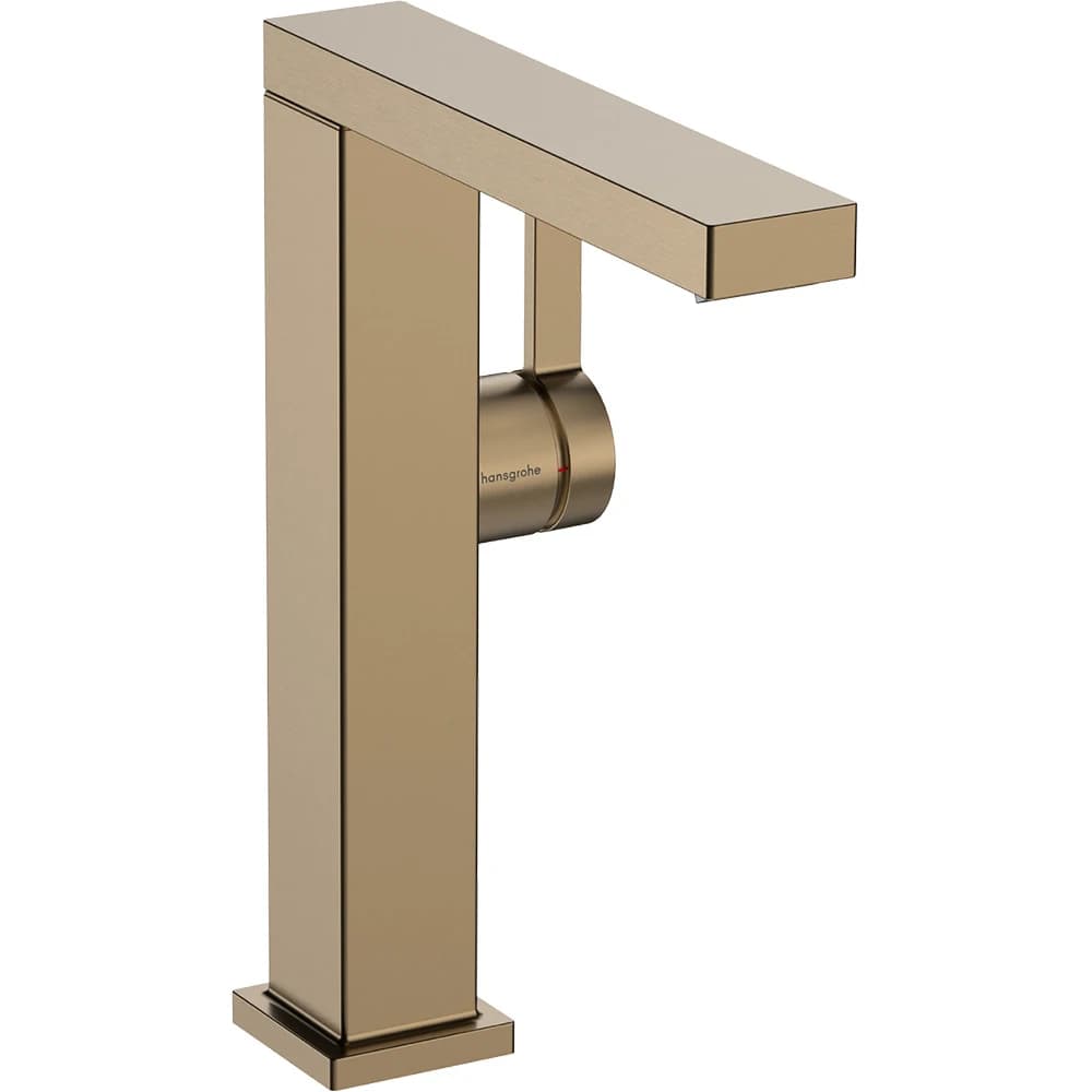 Hansgrohe Tecturis E 210 Fine CoolStart EcoSmart+ Dönebilir Gaga ve Bas-Aç Gider Seti İle Mat Bronz Tek Kollu Lavabo Bataryası 73060140