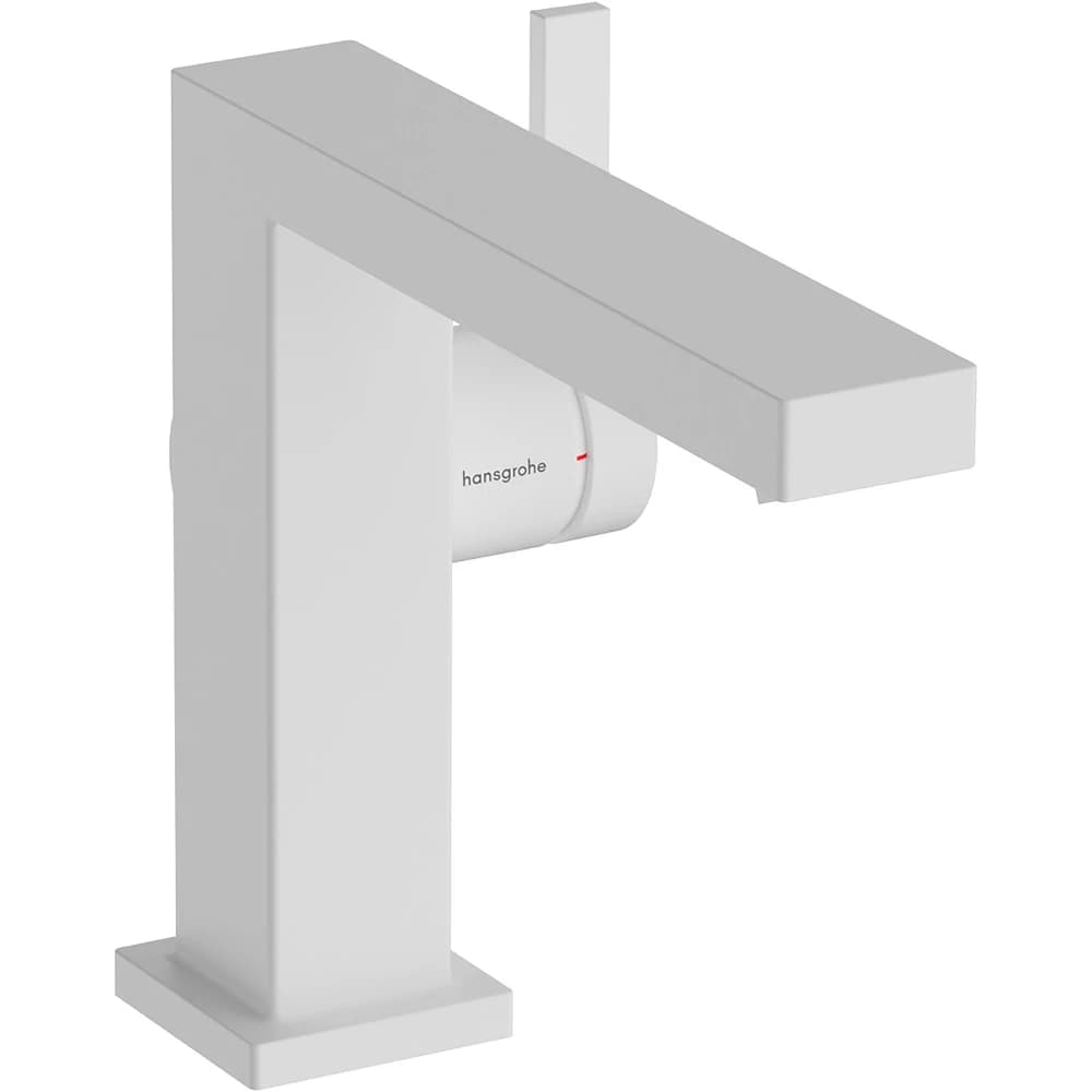 Hansgrohe Tecturis E CoolStart Bas-Aç Gider Seti İle Satin Beyaz Tek Kollu Lavabo Bataryası 73024700