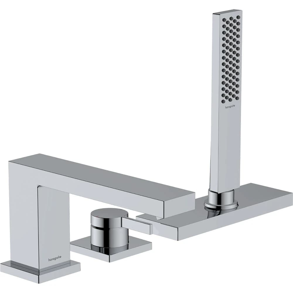 Hansgrohe Tecturis E sBox İle 3-Delikli Küvet Kenarı Tek Kollu Banyo Bataryası 73443000