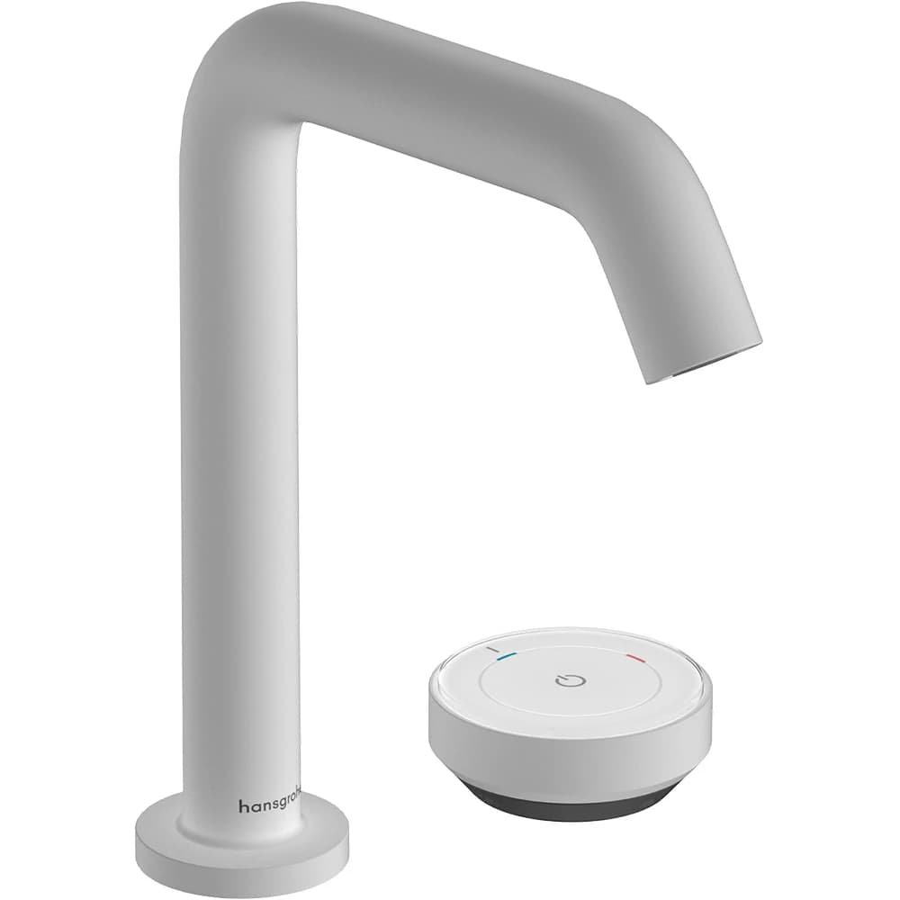 Hansgrohe Tecturis S 150 CoolStart EcoSmart Kumandasız Satin Beyaz 2-Delikli Lavabo Bataryası 73353700
