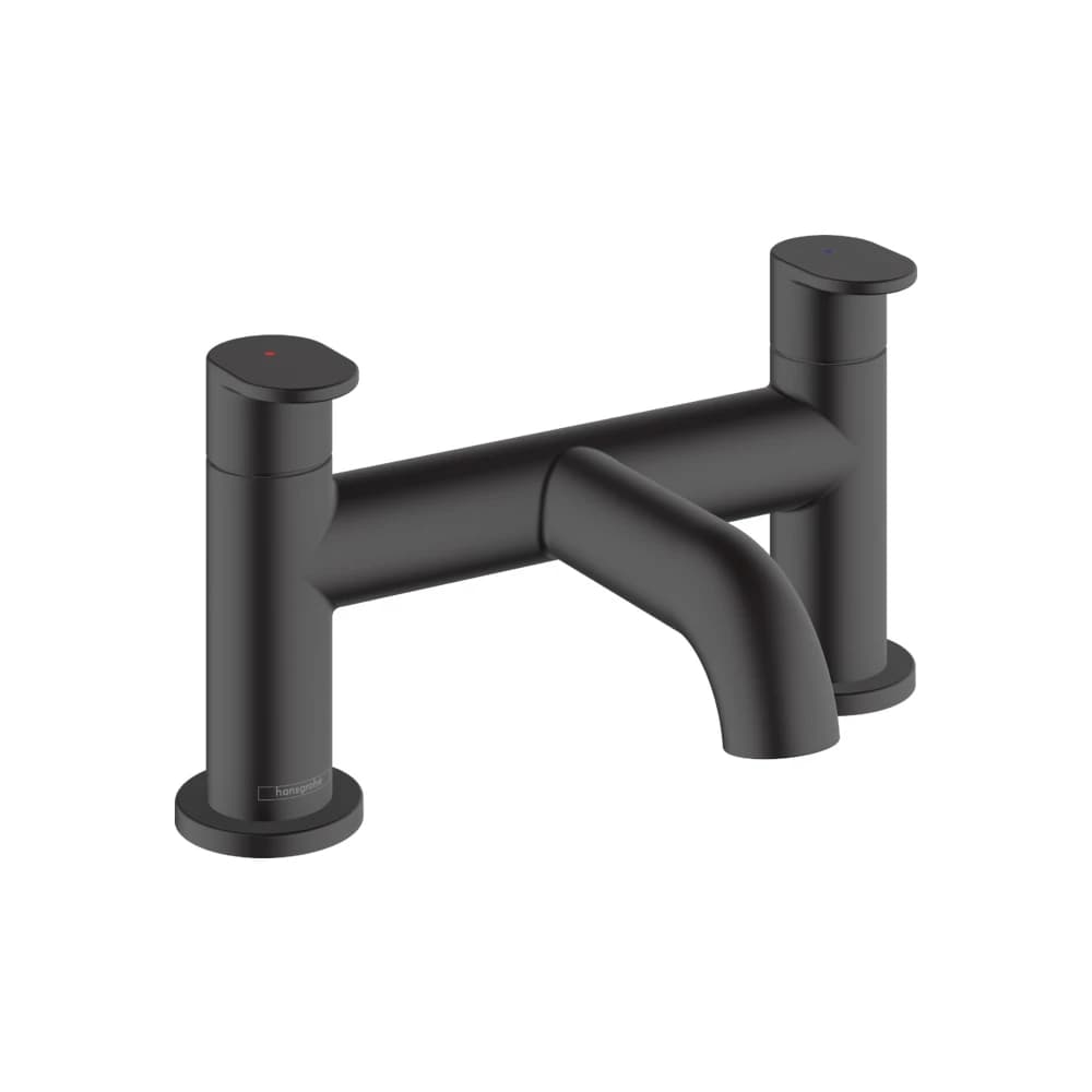 Hansgrohe Vernis Blend 2 Delikli Kenarlı Siyah Banyo Bataryası