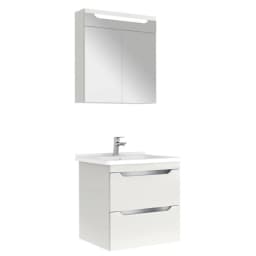 Kale Casilla 65 Cm Satin Gri Banyo Dolabı Takımı (Ayna Dolabı) görsel 1