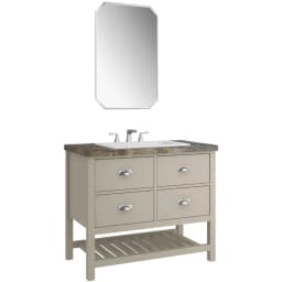 Kale Grandhome 100 Cm Mat Adaçayı Yeşili-Asteroid Banyo Dolabı Takımı (Mat Krom Kulp) görsel 1