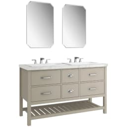 Kale Grandhome 140 Cm Mat Adaçayı Yeşili-Pallisandro Banyo Dolabı Takımı (Mat Krom Kulp) görsel 1