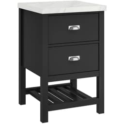 Kale Grandhome 55 Cm Mat Siyah-Pallisandro Yan Dolap (Mat Krom Kulp) görsel 1