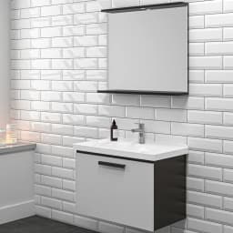 Kale Gris 65 Cm Siyah-Gri Banyo Dolabı Takımı görsel 2