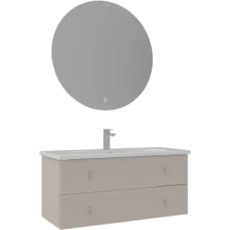 Orka Milazzo 100 Cm Calisto Banyo Dolabı Takımı (Krom Kulp) - 5007843 görsel 1