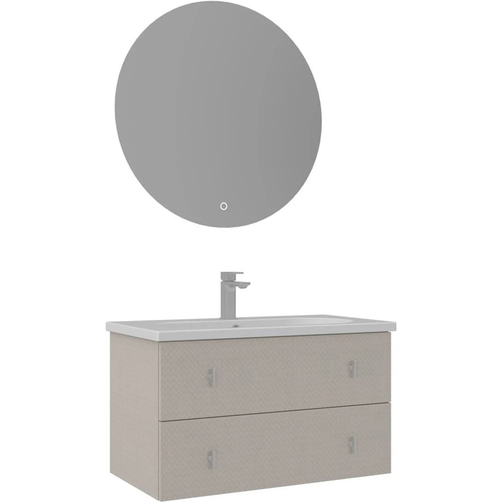 Orka Milazzo 80 Cm Calisto Banyo Dolabı Takımı (Krom Kulp) - 5007839