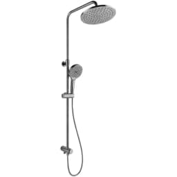 Kale Rain Round Push Buton Fırçalanmış Nikel Yuvarlak Duş Barı görsel 1