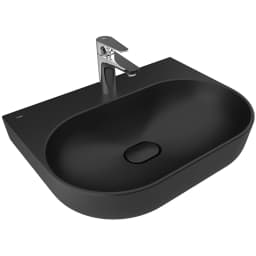 Kale Zero 2.0 60x45 Cm Mat Siyah Oval Tezgah Üzeri Lavabo görsel 1