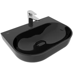 Kale Zero 2.0 60x45 Cm Siyah Oval Tezgah Üzeri Lavabo görsel 1