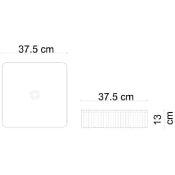 Lena E-W1003MF 37 Cm Kare Mat Füme Tezgah Üstü Lavabo görsel 2