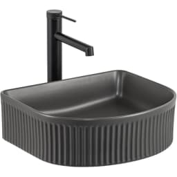 Lena E-W1005MF Mat Füme Tezgah Üstü Lavabo görsel 1