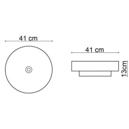Lena E-W1501MGB 41x41 Cm Mat Gri-Beyaz Tezgah Üstü Lavabo görsel 3