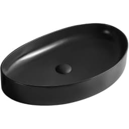 Lena EY-4714MS 65x40 Cm Mat Siyah Tezgah Üstü Lavabo görsel 1
