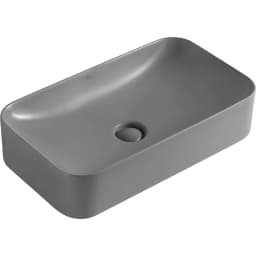 Lena EY-4730MG 60x38 Cm Mat Gri Tezgah Üstü Lavabo görsel 1