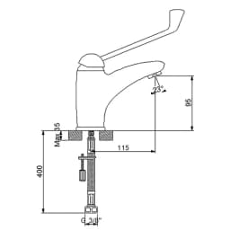 Newarc Clinic Lavabo Bataryası - 126521 görsel 3