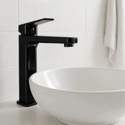 Newarc Drop Siyah Yüksek Lavabo Bataryası - 241001B görsel 2