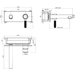 Newarc Venüs Ankastre Lavabo Bataryası - 858571 görsel 2