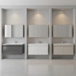 Orka Arno 100 Cm Parlak Beyaz Banyo Dolabı Takımı - 5008765 görsel 2