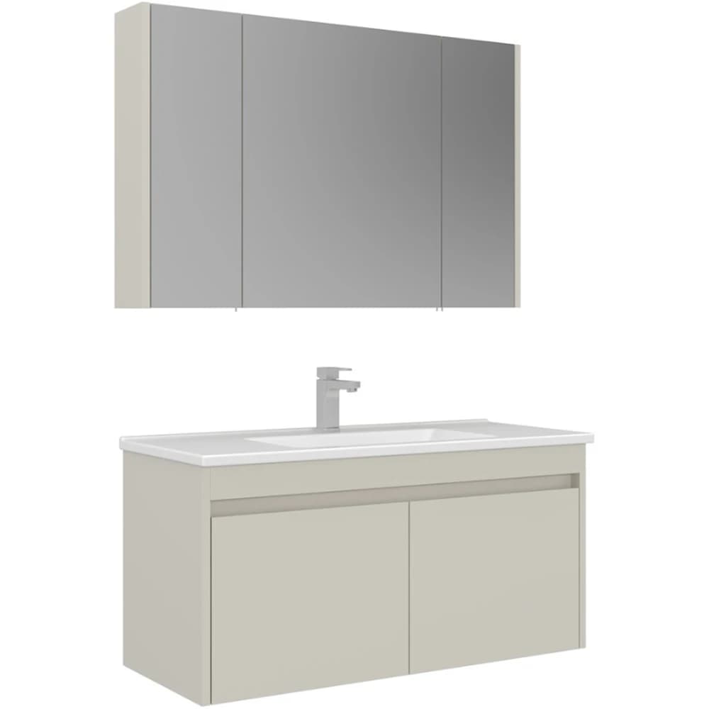 Orka Arno 100 Cm Parlak Kaşmir Banyo Dolabı Takımı - 5008764