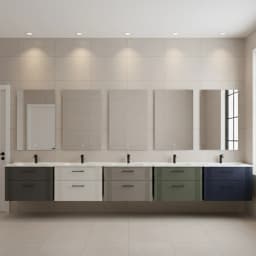 Orka Bari 85 Cm Mat Yeşil Banyo Dolabı Takımı - 5006577 görsel 2