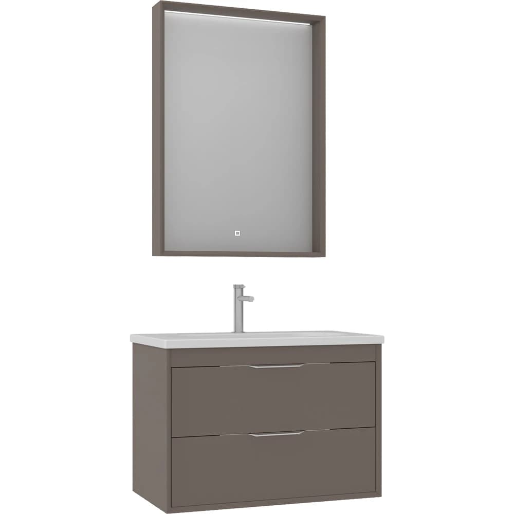 Orka Clay 80 Cm Toprak Banyo Dolabı Takımı - 5004365
