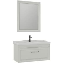 Orka Design 105 Cm Mat Kaşmir Banyo Dolabı Takımı görsel 1