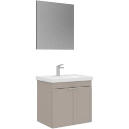 Orka Desna 60 Cm Mat Bej Banyo Dolabı Takımı - 5008564 görsel 1