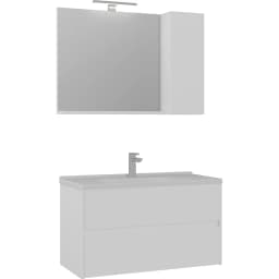 Orka Düden 100 Cm Beyaz Banyo Dolabı Takımı - 5002668 görsel 1