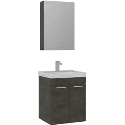 Orka Enez 55 Cm Irony Banyo Dolabı Takımı görsel 1