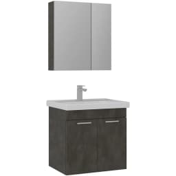 Orka Enez 65 Cm Irony Banyo Dolabı Takımı görsel 1