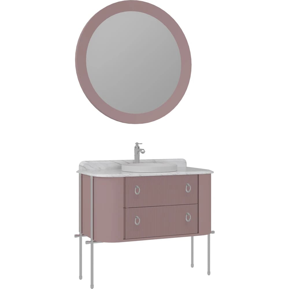 Orka Felice 100 Cm Mat Pudra Banyo Dolabı Takımı - 5008087