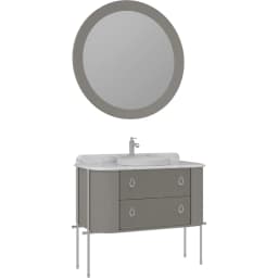 Orka Felice 100 Cm Mat Vizon Banyo Dolabı Takımı - 5008095 görsel 1