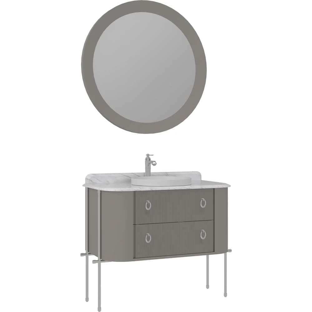 Orka Felice 100 Cm Mat Vizon Banyo Dolabı Takımı - 5008095