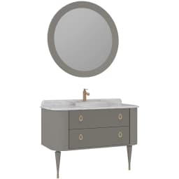 Orka Felice 120 Cm Mat Vizon Banyo Dolabı Takımı - 5008116 görsel 1