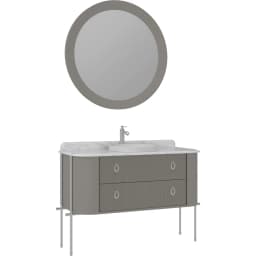 Orka Felice 120 Cm Mat Vizon Banyo Dolabı Takımı - 5008119 görsel 1
