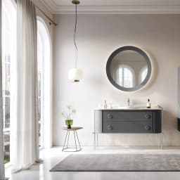 Orka Felice 140 Cm Mat Antrasit Banyo Dolabı Takımı - 5008123 görsel 2