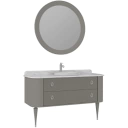 Orka Felice 140 Cm Mat Vizon Banyo Dolabı Takımı - 5008142 görsel 1
