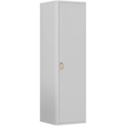 Orka Felice 43 Cm Mat Beyaz Boy Dolabı (Altın Kulp) görsel 1