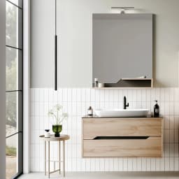 Orka Galia 100 Cm Legnano Banyo Dolabı Takımı görsel 2